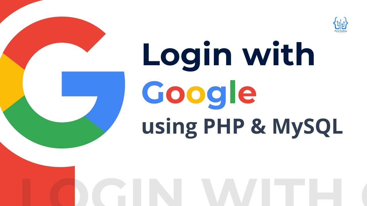 Login with Google Account using PHP